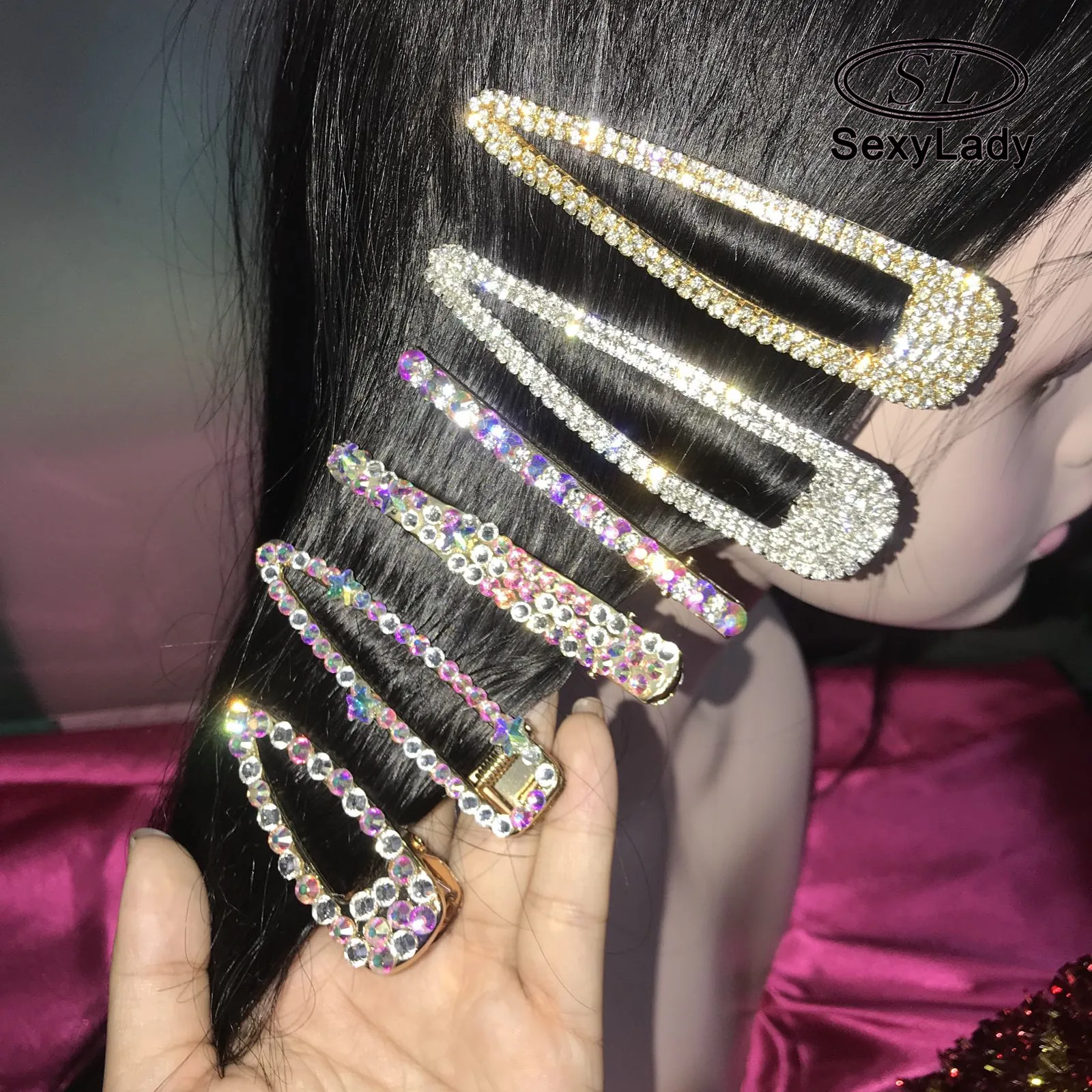 Hot Girl Bling Hair Pins Newest Fancy Women Hair Accessories Wholesale