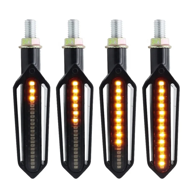 Motorcycle spare parts  12V LED/Bulb Flow Pattern Motorcycle Indicator Light Motor Bike Light Turn Signal Brake Stop Lamps