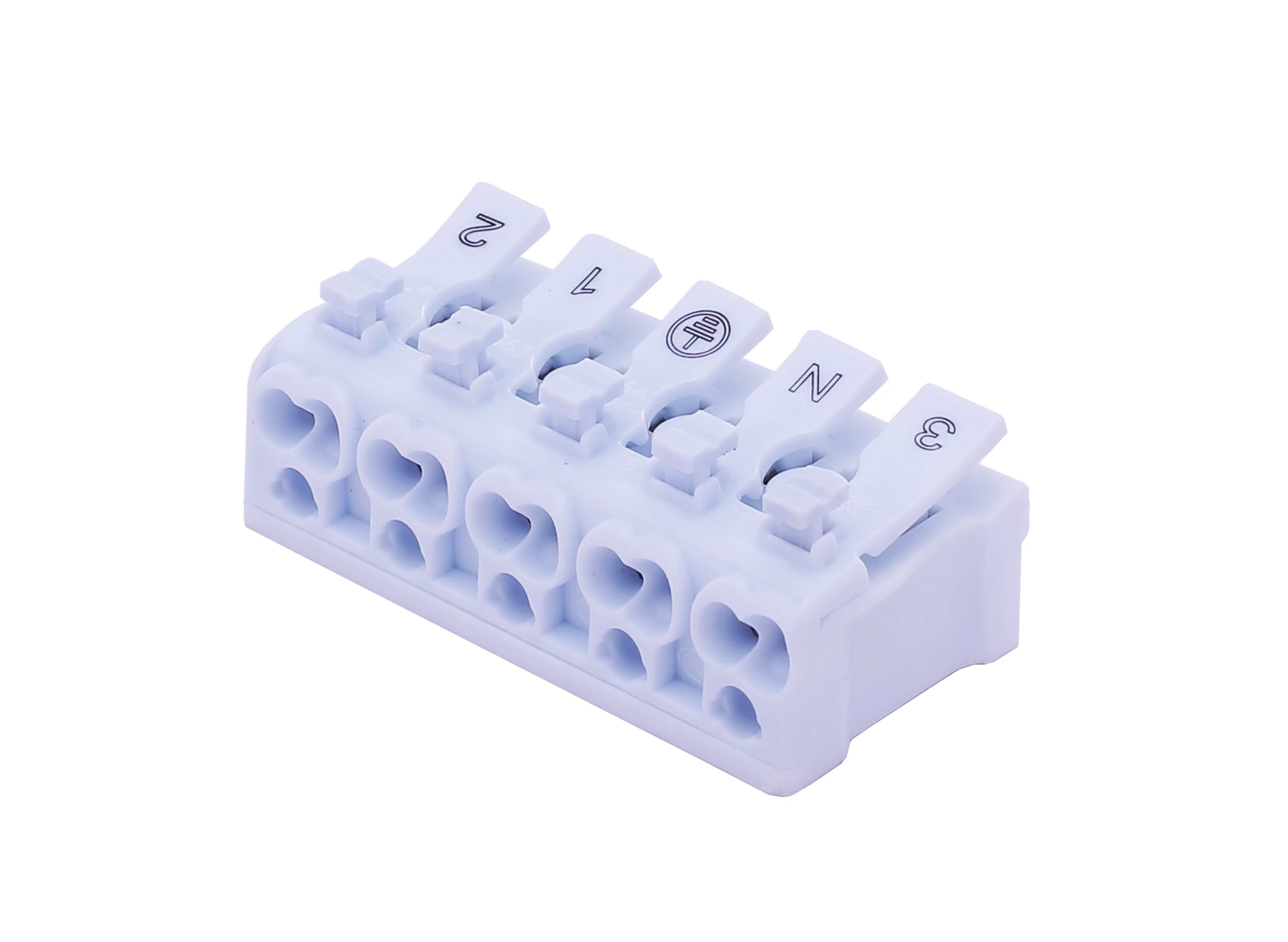 White 16a 400v 4 Pin Small Wire Connector Electronics For Spot Lamp