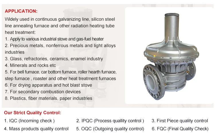 Customize flanged 3 inch fuel lpg gas pressure reducing regulator safety valve