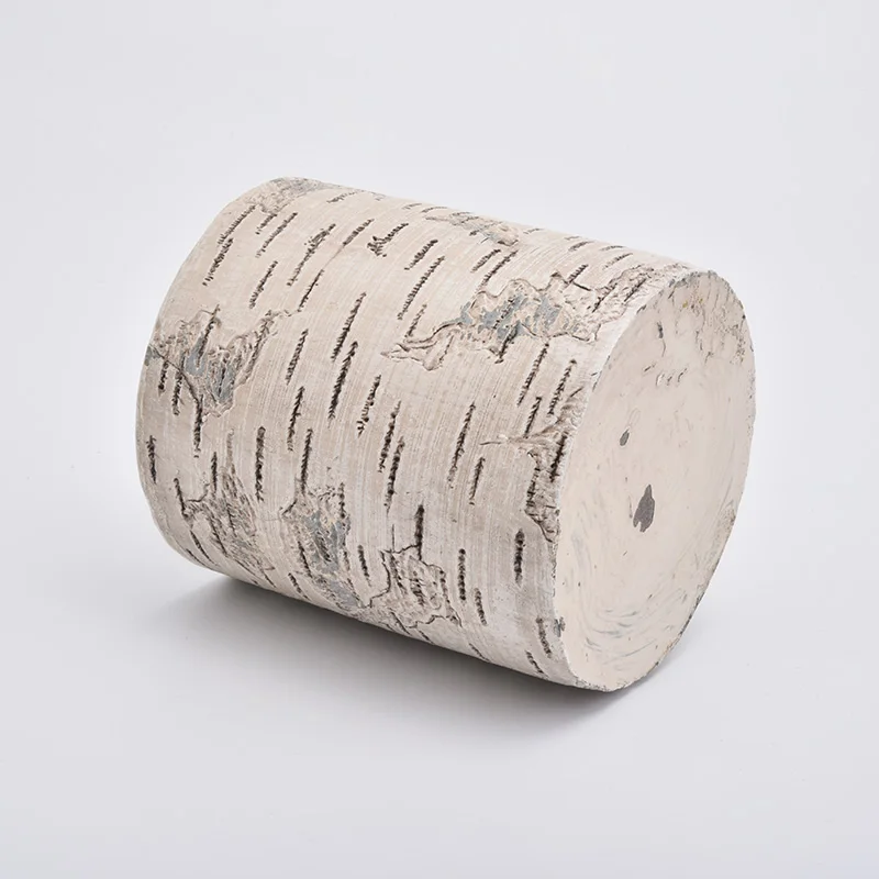 12oz Map Pattern Concrete Candle Holders Cement Jar for Soy Wax Home Decor Wholesales