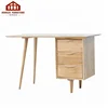 Solid Wood Computer Desk With 3 Drawers Writing Desk Working Desk Children Study Table