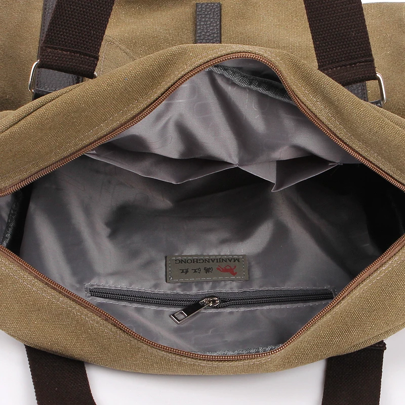 Waterproof men shoulder bag canvas crossbody messenger handbags for travel