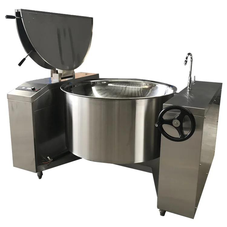 Industrial Tilting Boiling Pan Soup Syrup Caramel Mixer Cooking Machine