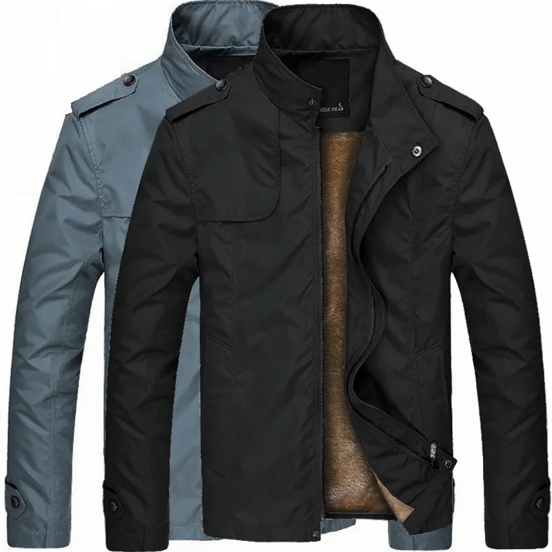 Autumn And Winter Leisure Plus Velvet Thick Men's Large Size Loose Men