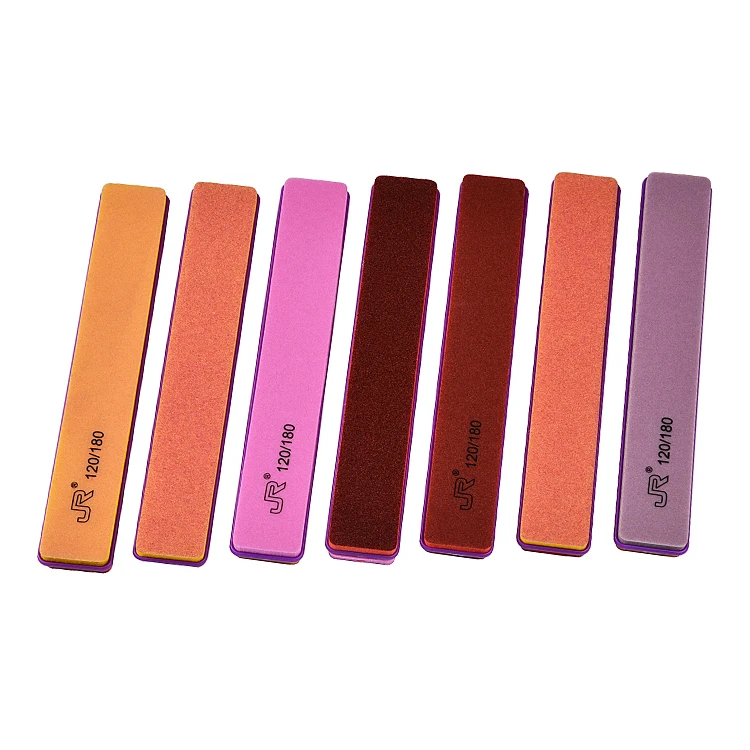 Custom Logo Soft Touch Eva Foam Nail File Block Half Moon Polishing Beautiful Nail File With