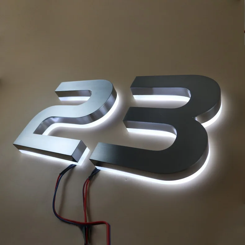 factory customized gold metal back led light house