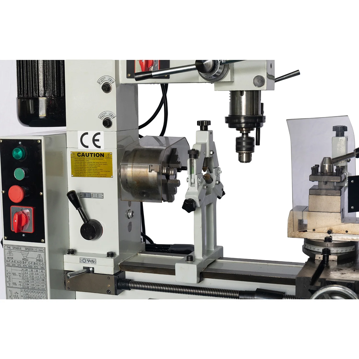Hq500 Combo Lathe / Milling Head And Bed Multipurpose Machine Buy