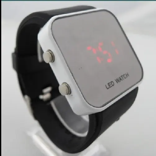 mirror led digital watch stainless steel back water resistant led watch buy stainless steel back water resistant led watch mirror watch led digital