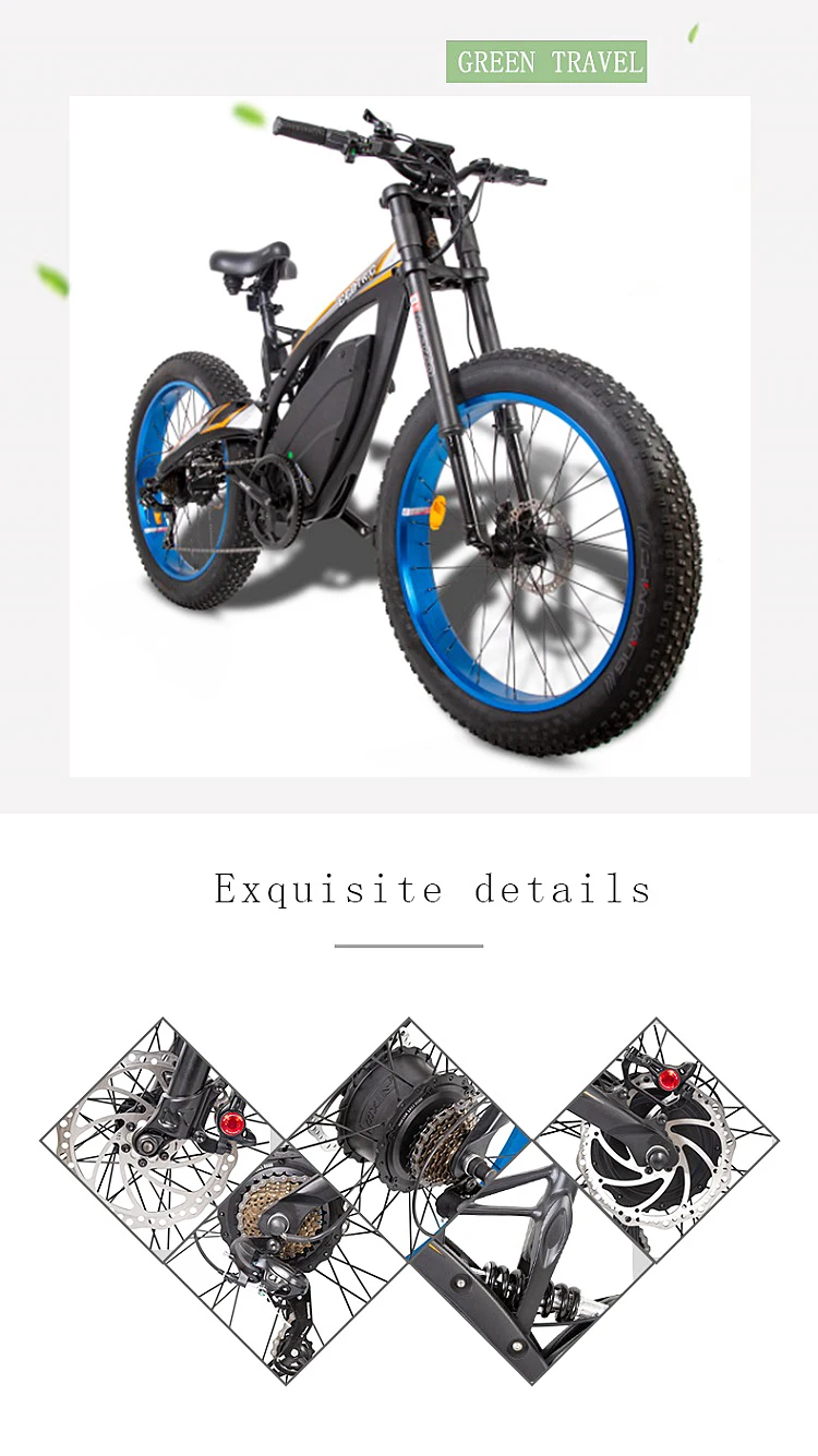 Super power 45 km e bike  high speed 48v 1000w 1500w ebike full suspension fat bike electric bicycle with high quality
