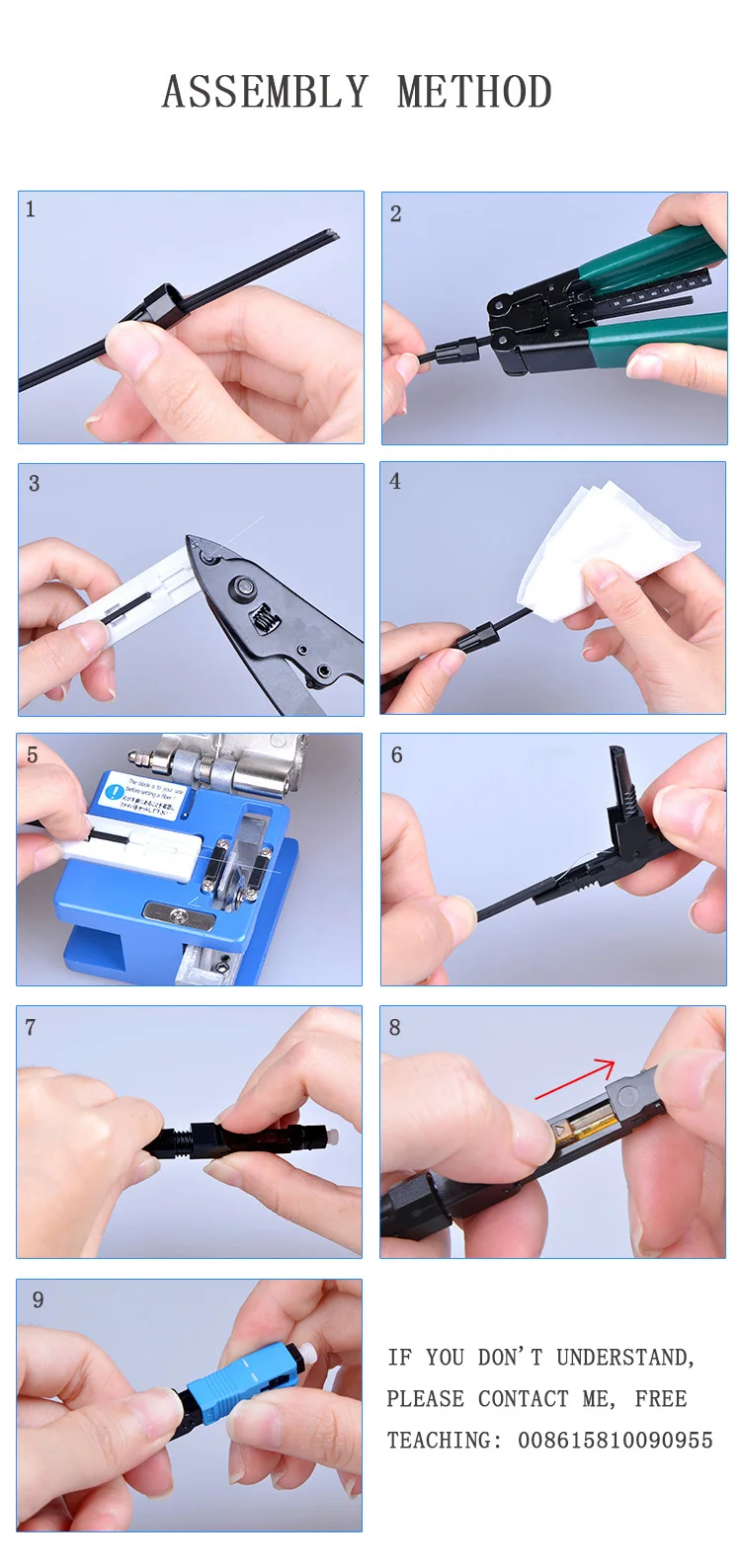 best price for fiber cable quick connector ftth sc upc /sc apc fast connector