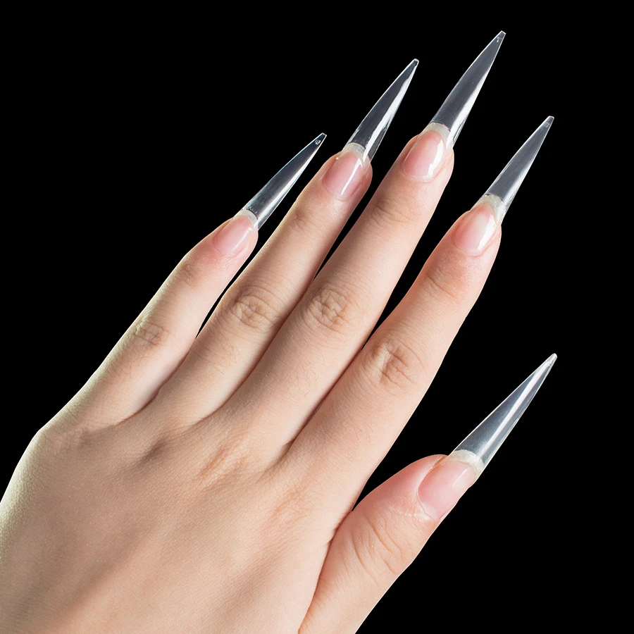 Ногти стилеты прозрачные