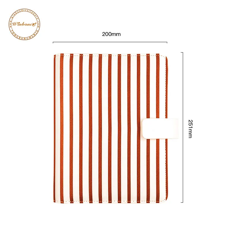 Custom printed PU cover 6 ring soft leather planner manufacturers