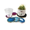 Nature Agate Accessories blue agate coaster slices cup mats Coasters for Wedding
