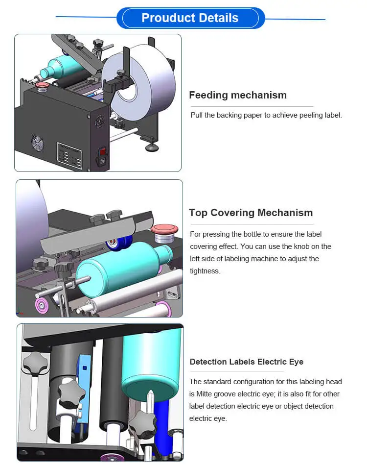 Semi Automatic Round Bottle Labeling Machine
