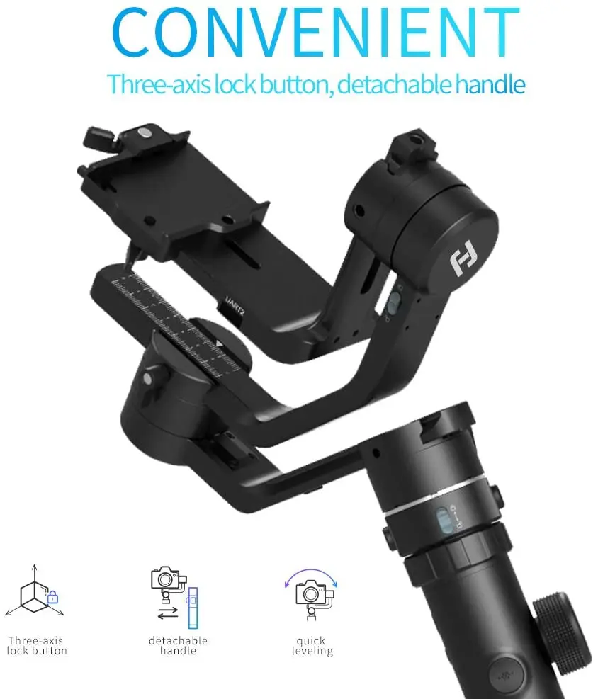 Feiyu tech AK4500 Aluminum 3 axis handheld DSLR camera video gimbal stabilizer for camera