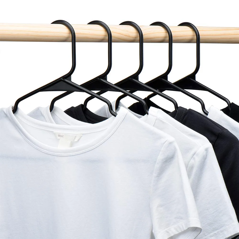 16.2 Inches Black Plastic Tubular Hangers