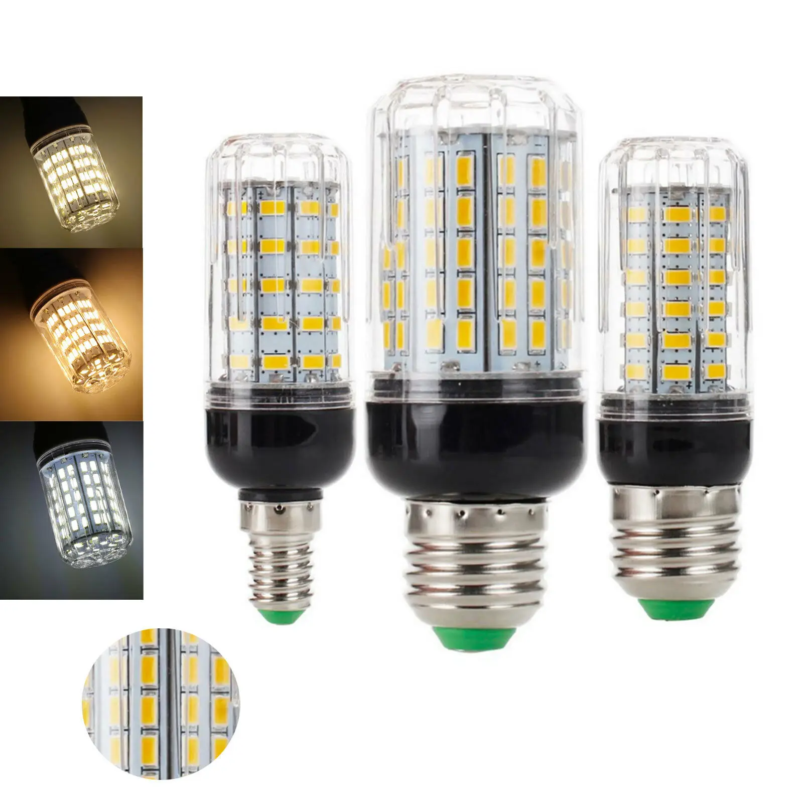 LED Corn Bulbs E27 E14 B22 5730 SMD 9W 12W 15W 20W 25W 30W 35W Lights White Lamp AC 220V