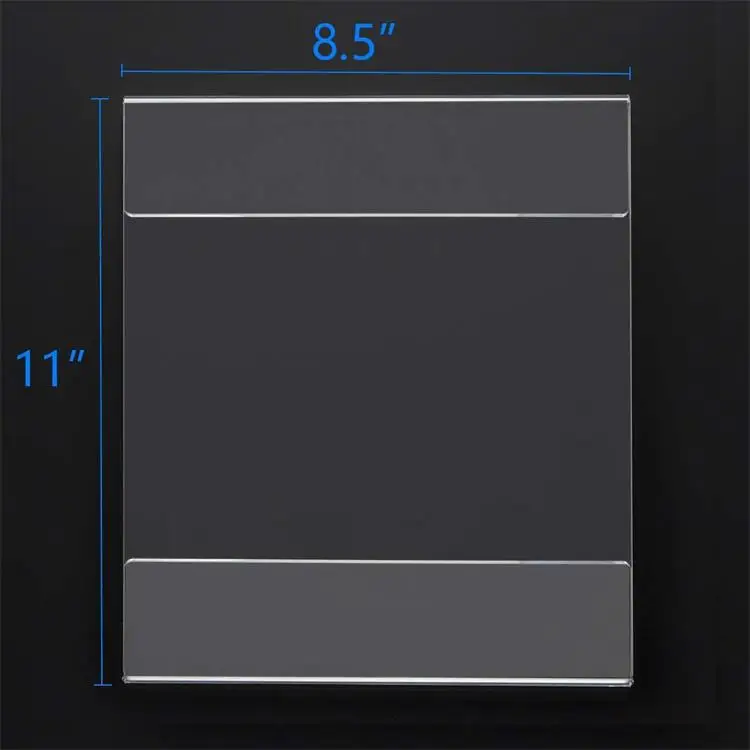 6-Pack Basics Acrylic Wall Sign Holder 8.5x11 