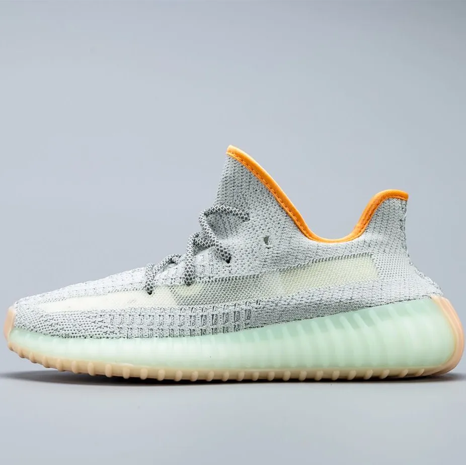 wholesale New arrival night light men yeezy 350 v2 fly knit men's fashion sneakers