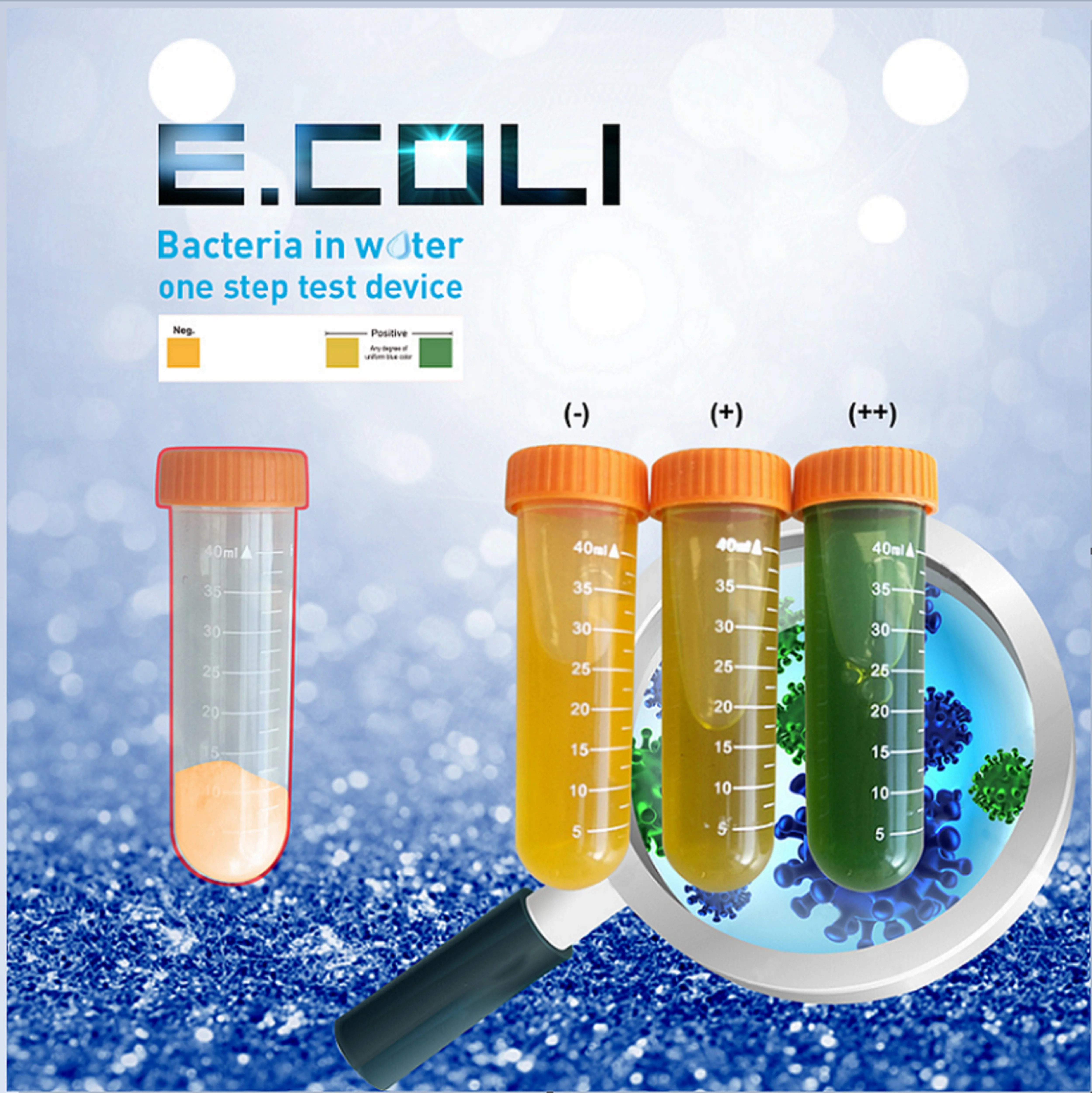 Watersafe Rapid Coliform Bacteria Test Kit One Step Test Device