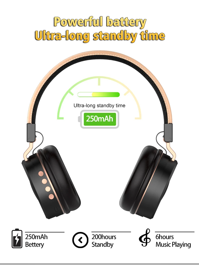 OTAO TWS FM Radio Headset Wireless Bluetooth Handfree Earphones Earbuds Bass High Fidelity Fone Inpod Over Ear TF Card Headsets - ANKUX.COM