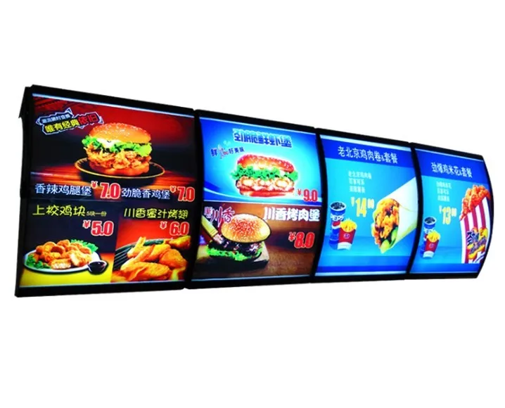 KFC Dicos McDonald's Fast Food Restaurant Arc Picture Display Promotional Advertising Wall Hanging Light Box
