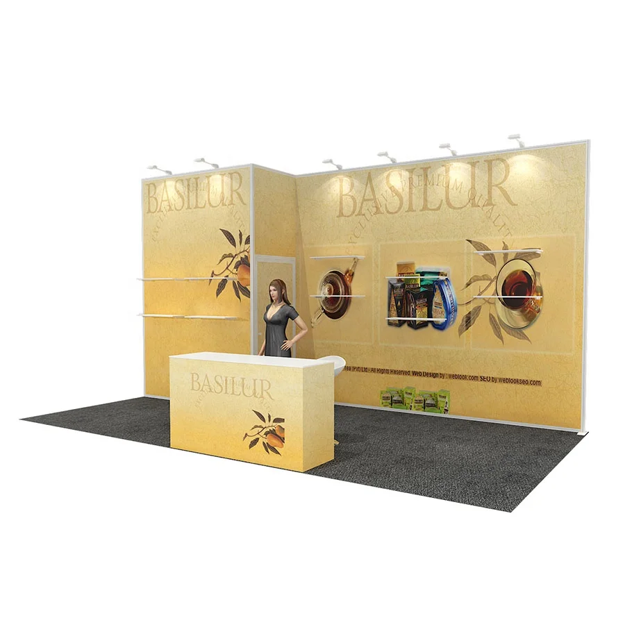 10ft x 20ft 创意直线广告贸易展览展台