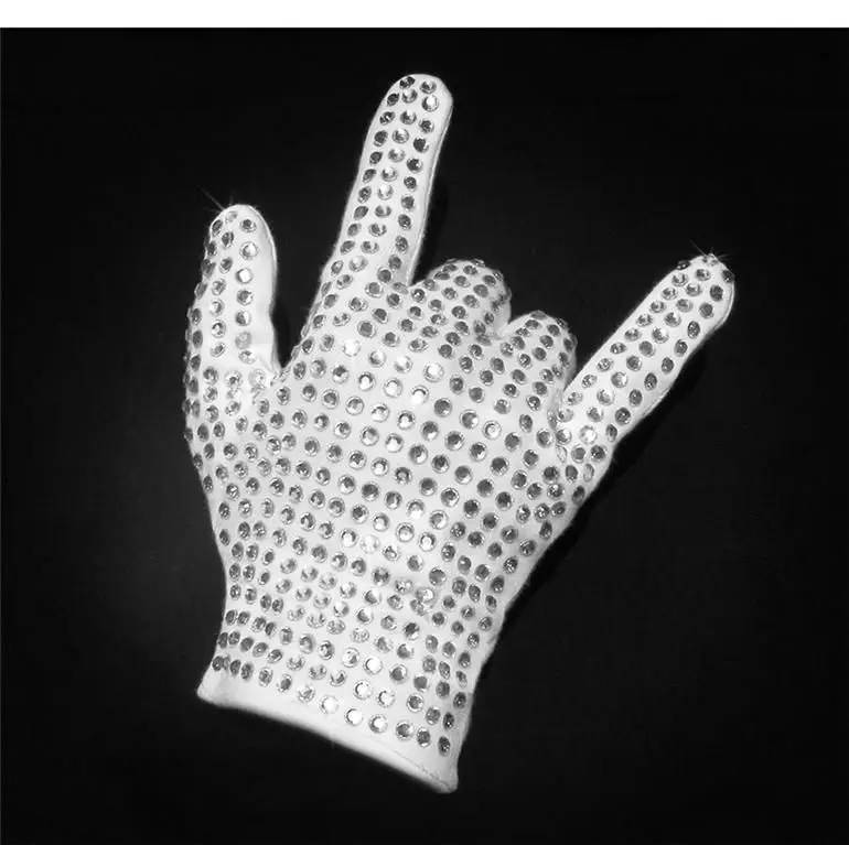 SN-F1-2 Michael Jackson Sequin Gloves Billy Jean King Of Pop