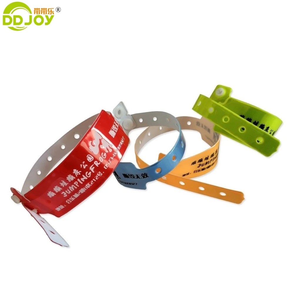 Waterproof Vinyl Pvc Event Wrist Band Plastic Snap Vinyl Bands ...