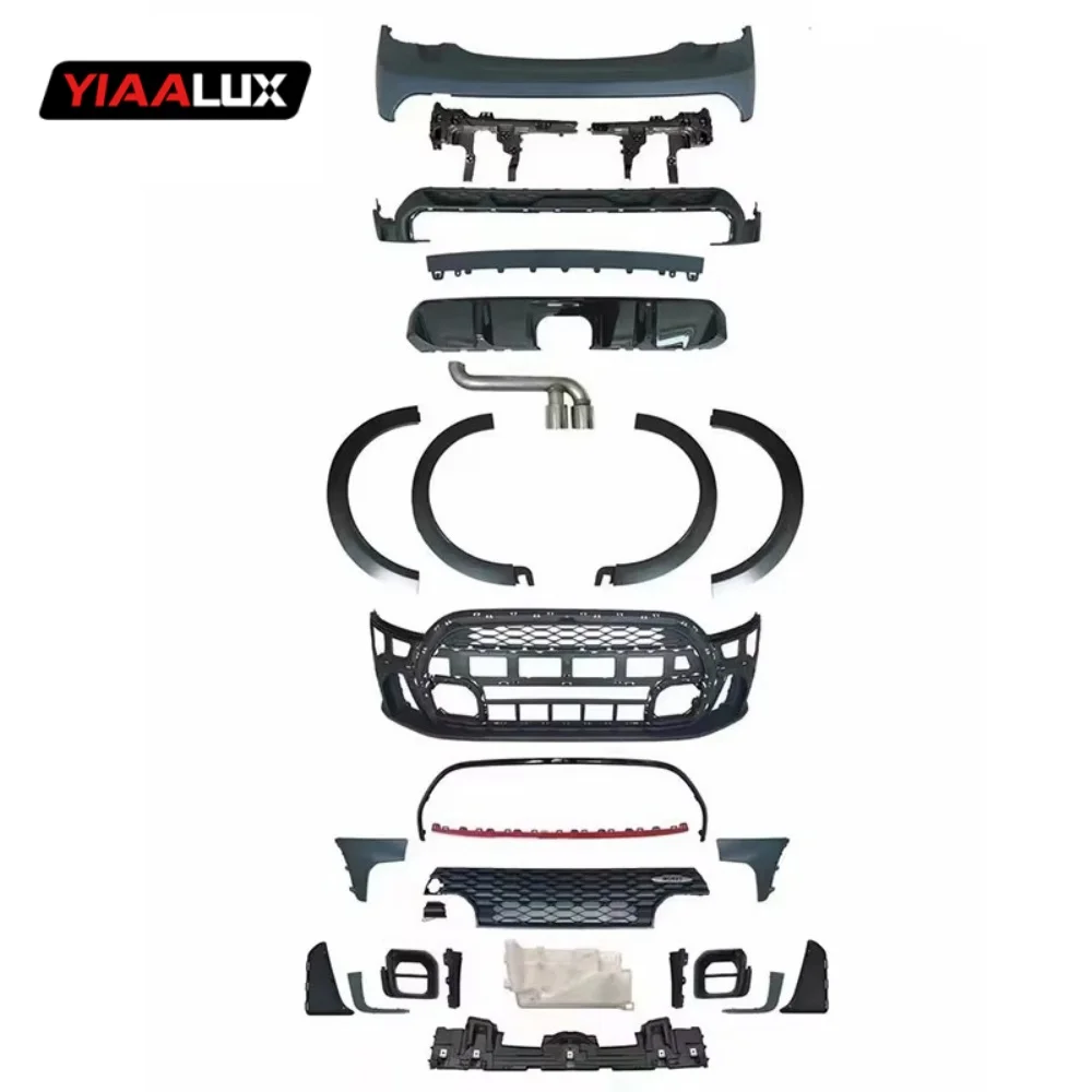 Front Rear Bumper Set Old to New Version Body Kits for BMW MINI Cooper F55 F56 Upgrade to 2022 JCW Style Body Kit 2014-2021 supplier