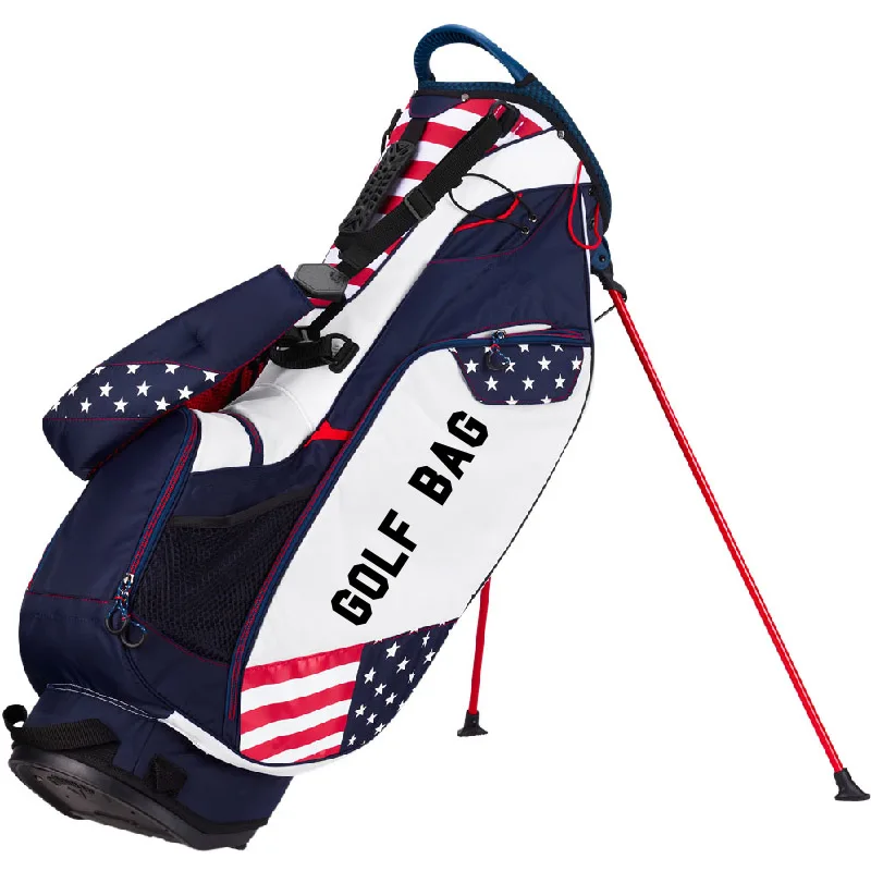 Customized Brand Logo Carry Golf Bag Usa Flag Lightweight Golf Stand Bags With Full Length Buy