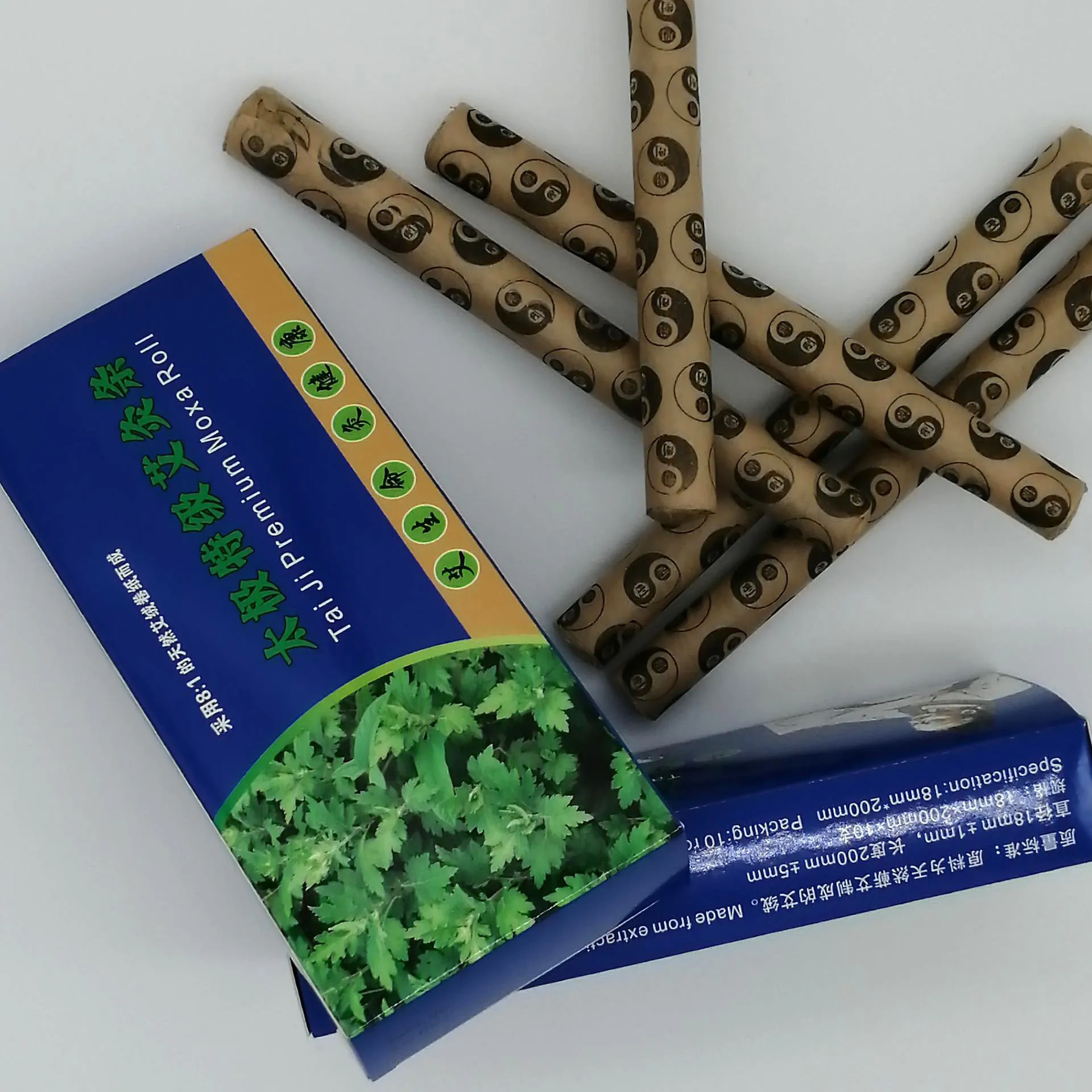 Moxa Stick Roll Mugwort Stick Moxa-cigar Wormwood Ay Tsao Argy Wormwood ...