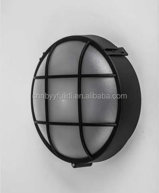 Yuyao E27 Outdoor Round Bulkhead Light Waterproof Plastic Ip44 Pc Shade