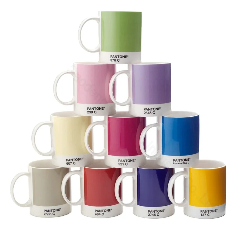 11oz Pantone Kahve Seramik Kupa,Porselen Ucuz Kupa Baskılı Bardak Buy