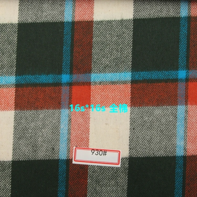 cheap shirt fabric 100% cotton flannel