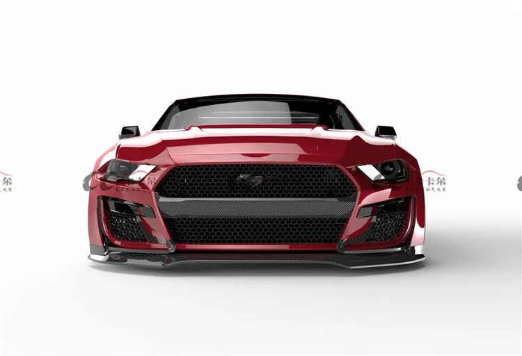 Wide Body Kit For New Ford Mustang Car Accessories Wide Flare Carbon