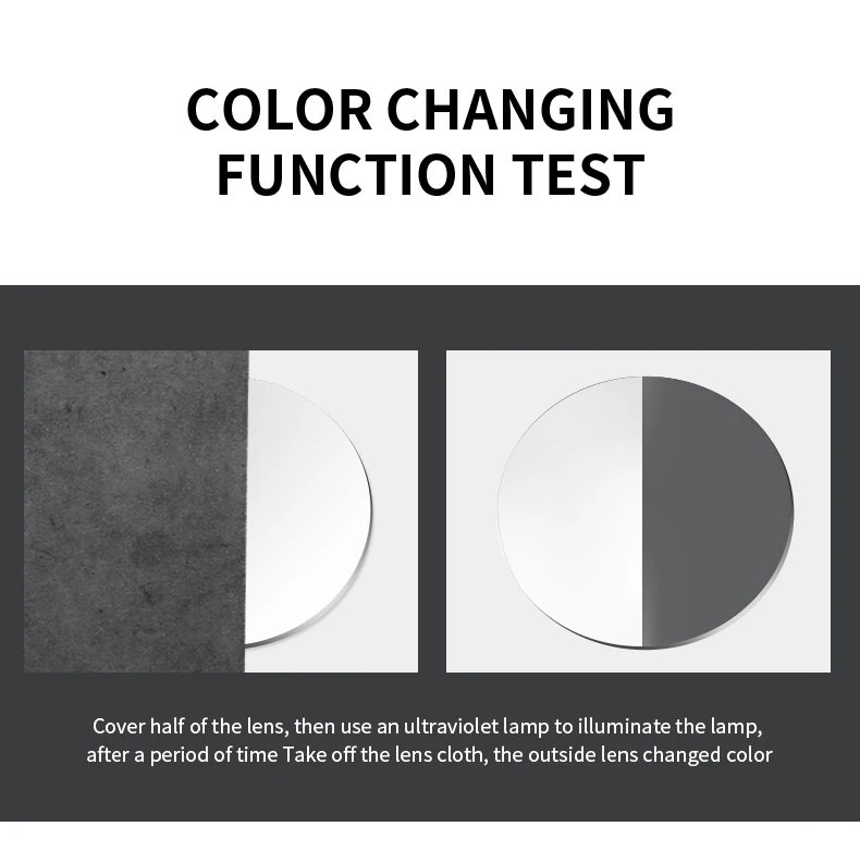 Photo Lens Single Vision Photochromic Optical Resin/plastic Lens Buy