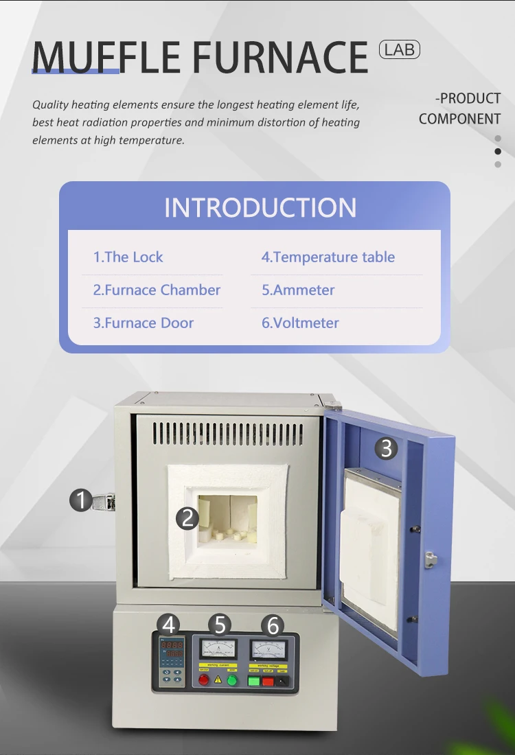 Muffle Furnace 1200c Laboratory Equipment