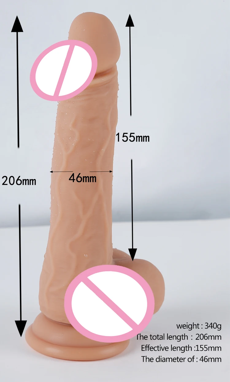 Realistic PVC material  Penis Sex Toy without function Dildo For Women and girl