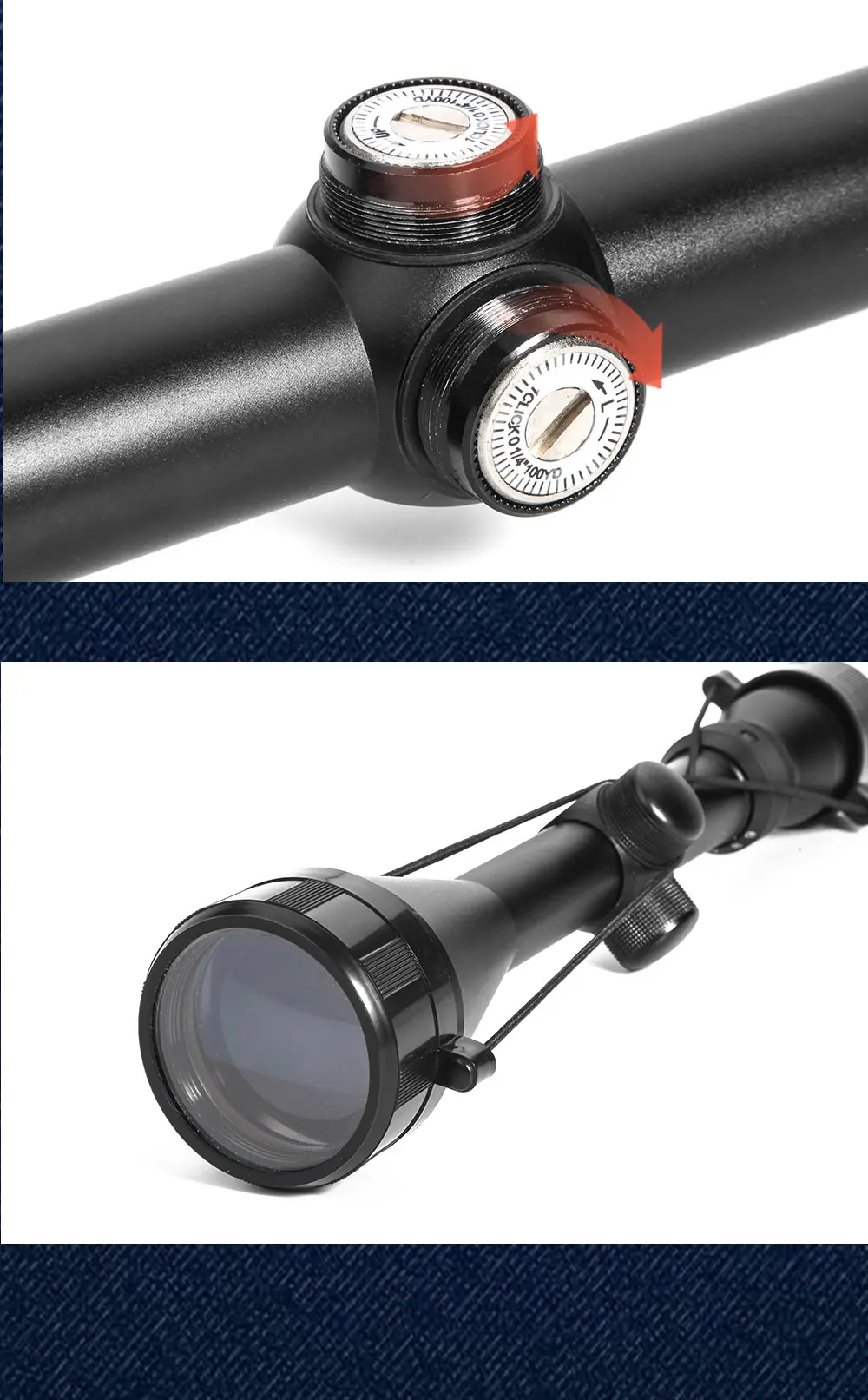 Luger 39x50 Hunting Riflescope Long Eye Adjustable Tactical Optical