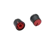plastic double colored encoder knobs audio knob control knob rotary knob