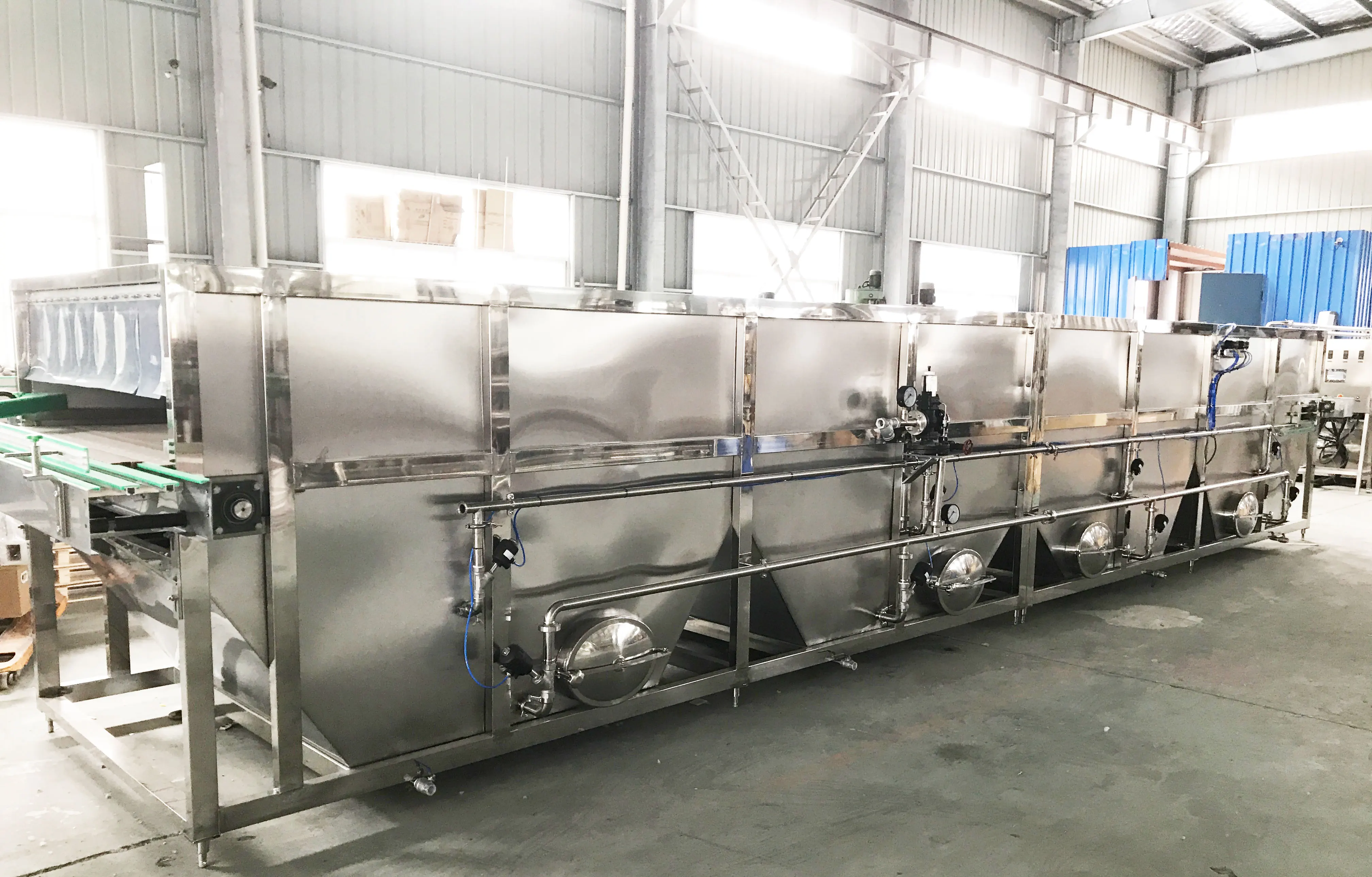 Automatic Spraying Type Beer Bottle Pasteurizer Small Tunnel