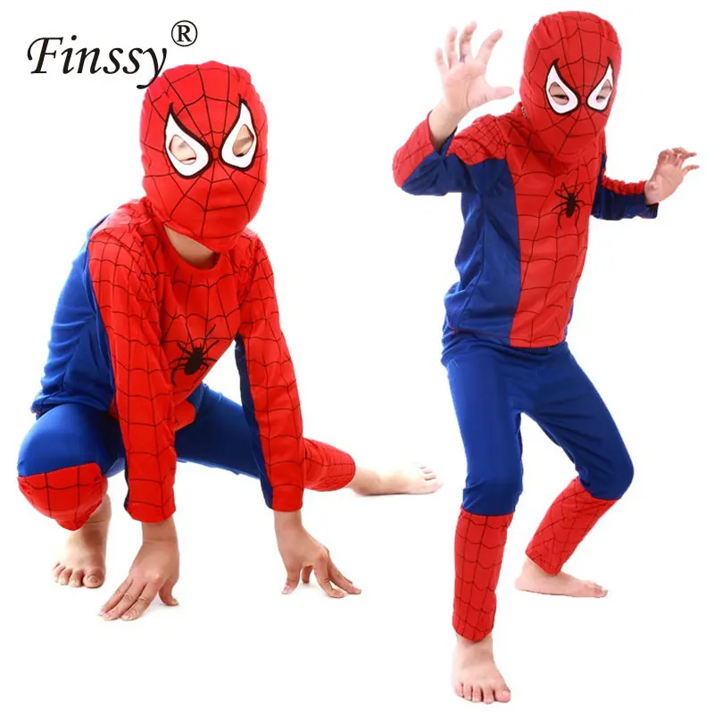 Spiderman Cosplay Costume Homecoming Spiderman for Children Black