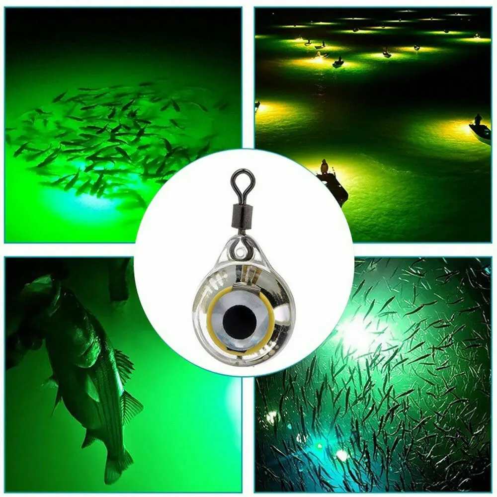 Mini Led Underwater Fish Fishing Night Light Fluorescent Glow Bait Lure ...