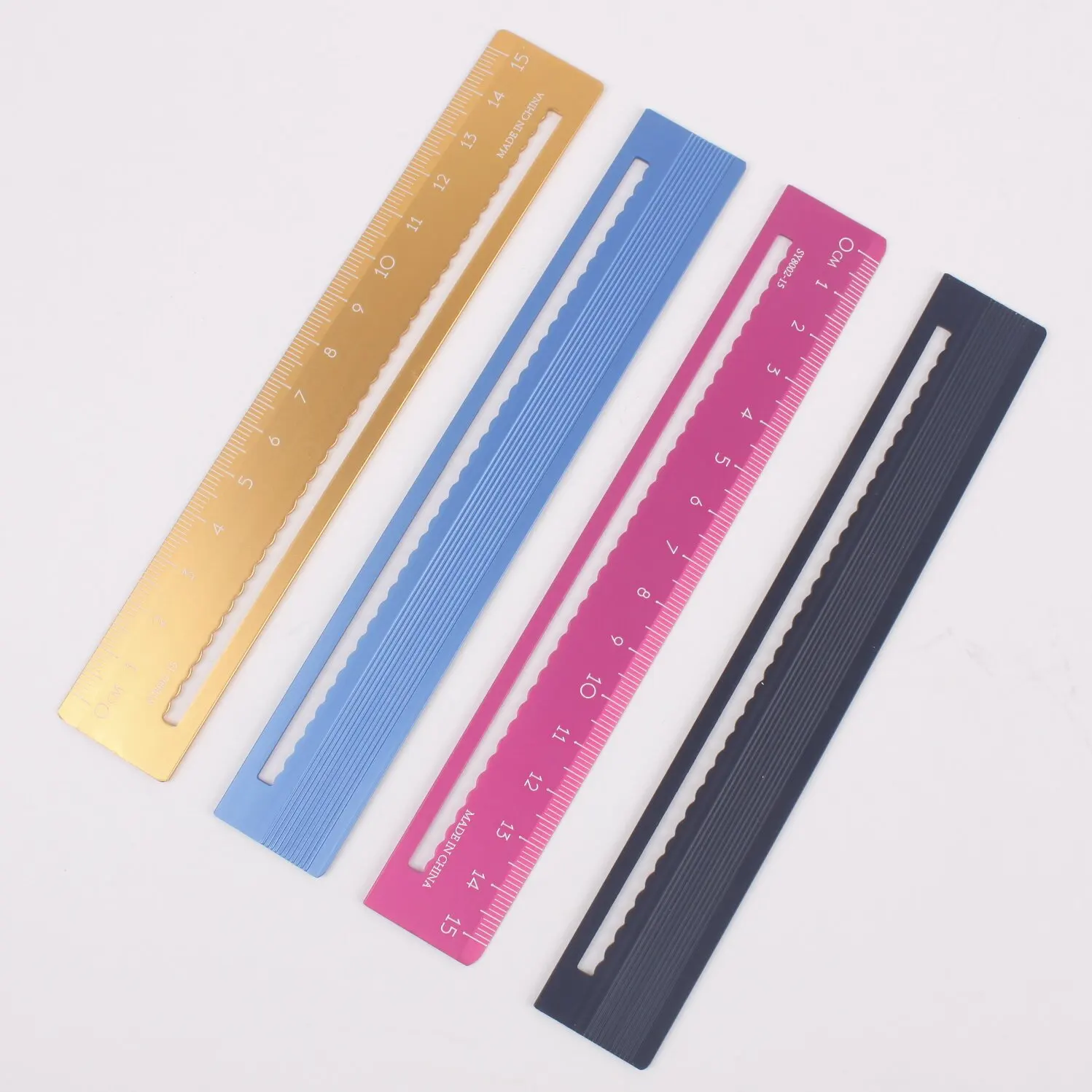 School Ruler Companies Kawaii Geometric Metal Ruler for School Kids - Flexible & Cute