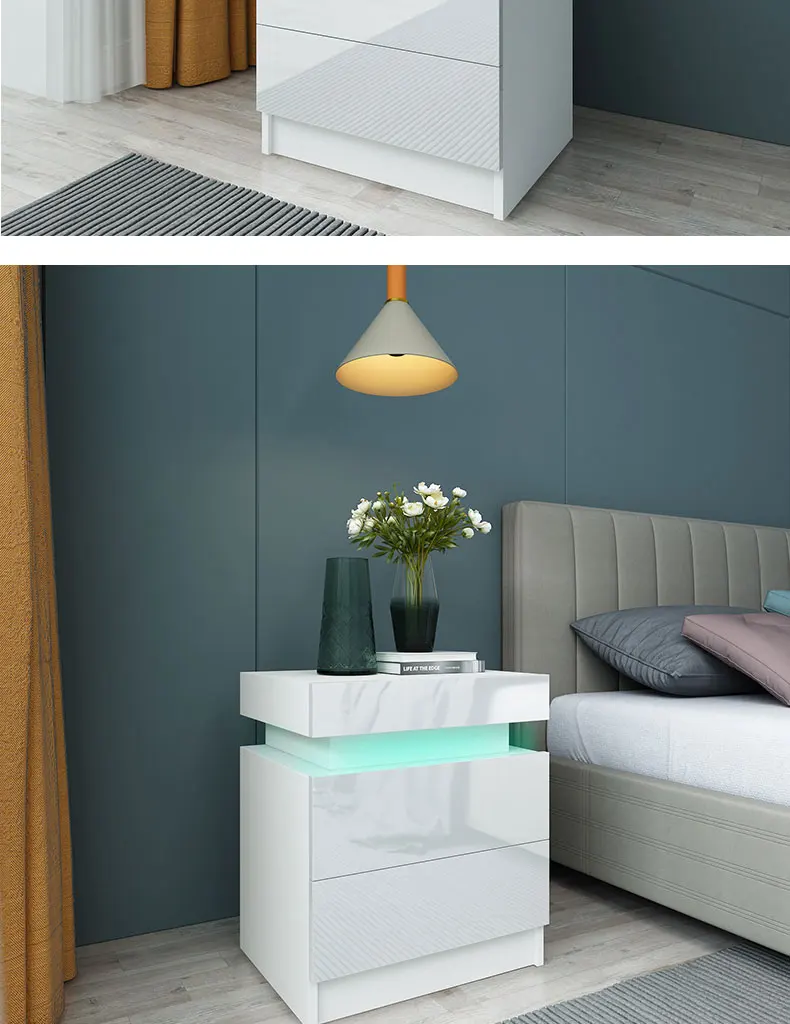 Smart Mobiliario de Casa Mesa táctil nevera con cargador inalámbrico -  China Mesita de noche, Smart Touch Table