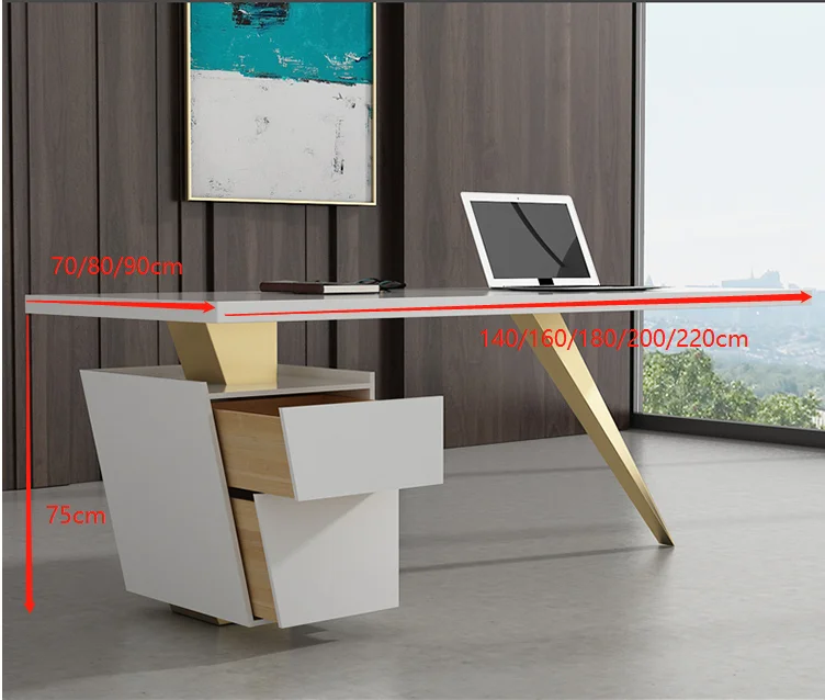 Nordic High End Computer Table New Modern Office Furniture Light Luxury Office Desks Buy