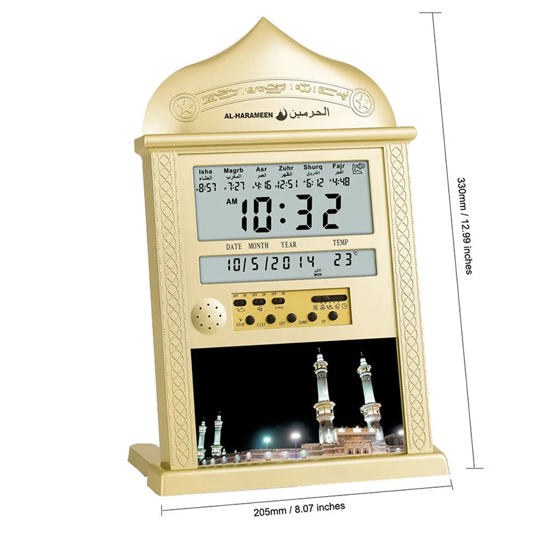 イスラム教徒のデジタルアザン時計モスクの祈り世界時間自動アマゾン新着デジタルリモコン多機能壁掛け時計 - Buy イスラム祈りデジタル壁時計、デジタル 祈りの時間時計、デジタルワールドタイム壁時計 Product on Alibaba.com