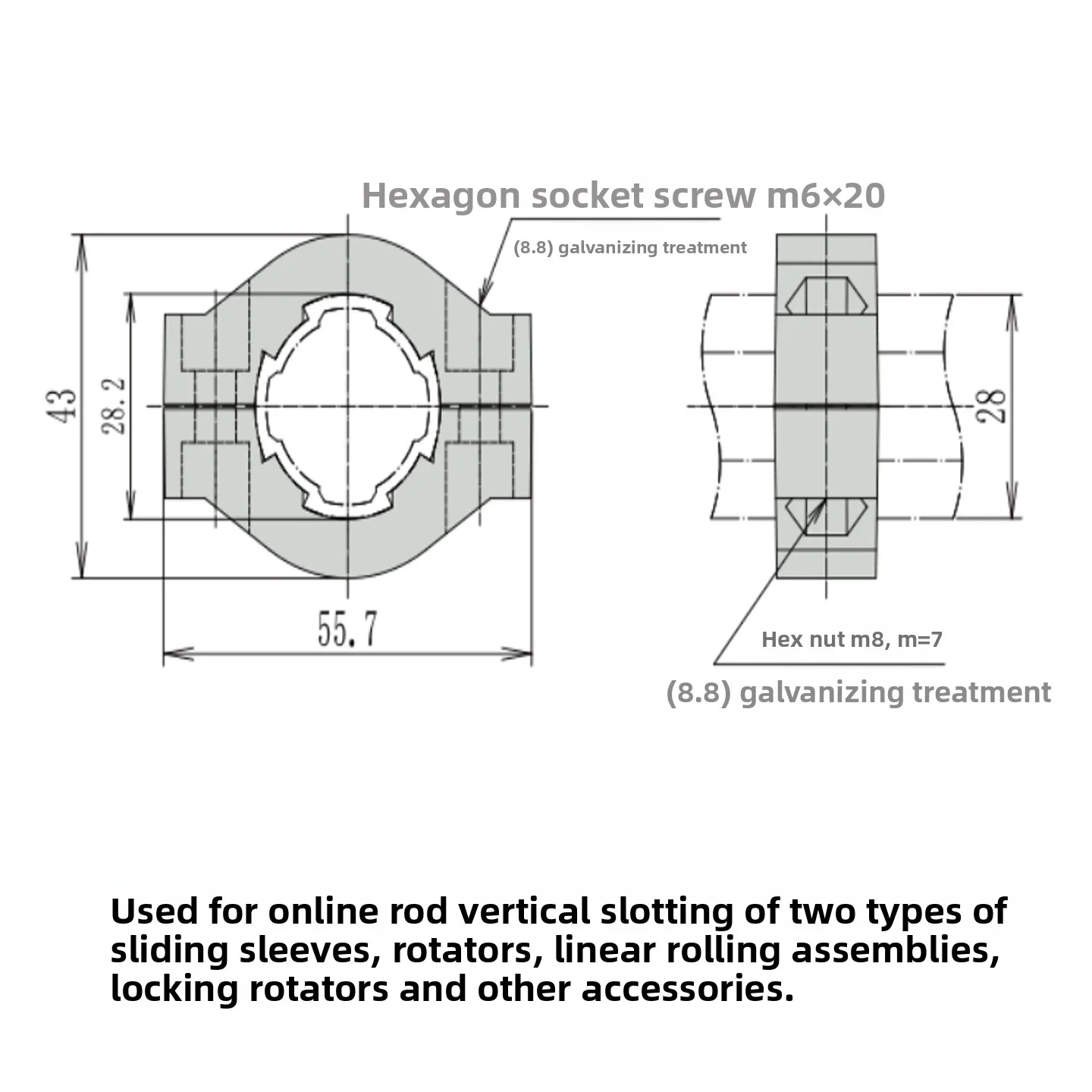 product rotary handle strong positioning seat aluminum alloy 1000 series lean pipeline rod accessories workbench turnover cart shelf-15